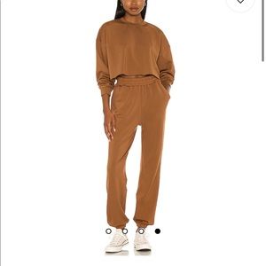 Weworewhat crop sweatshirt with matching sweatpants